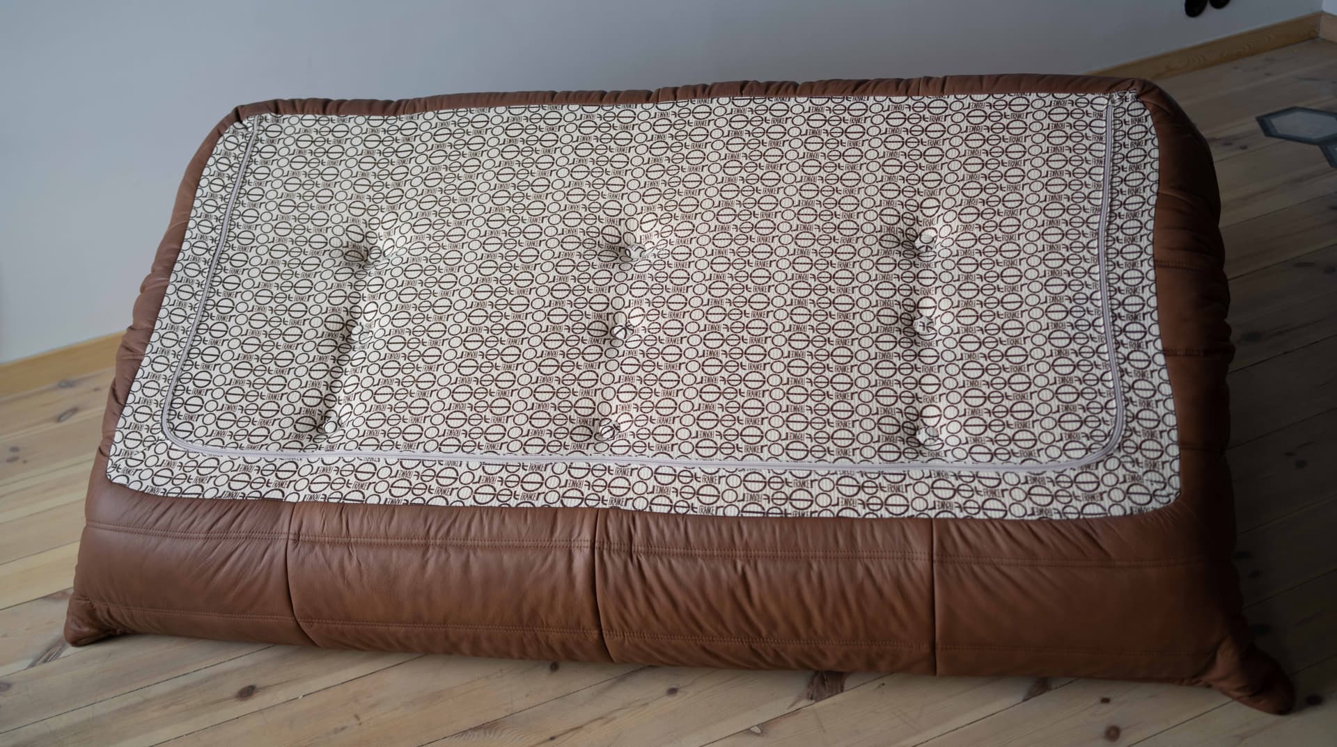 Sofa Togo trzyosobowa, skóra brązowa folk - 166127