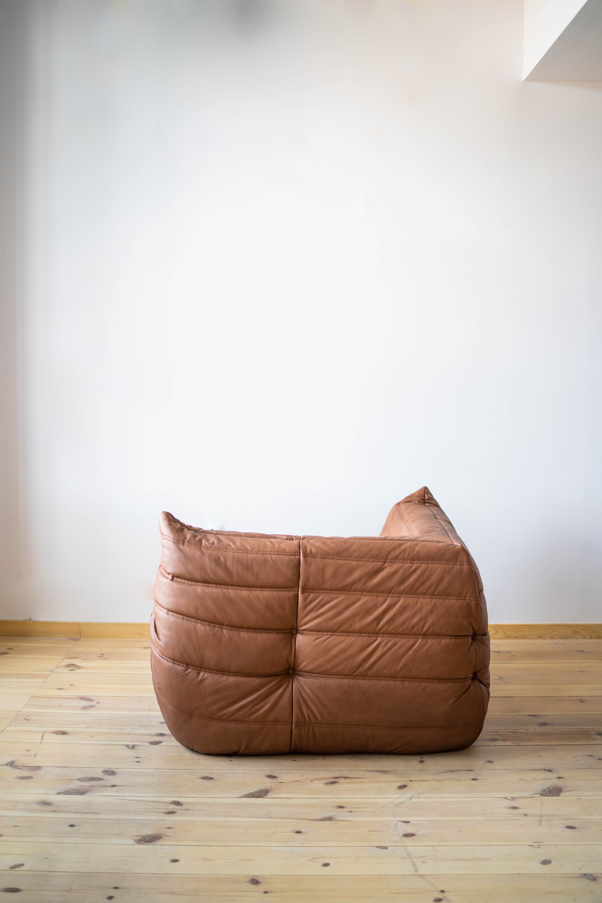 Narożnik Togo, skóra brązowa folk - 165488