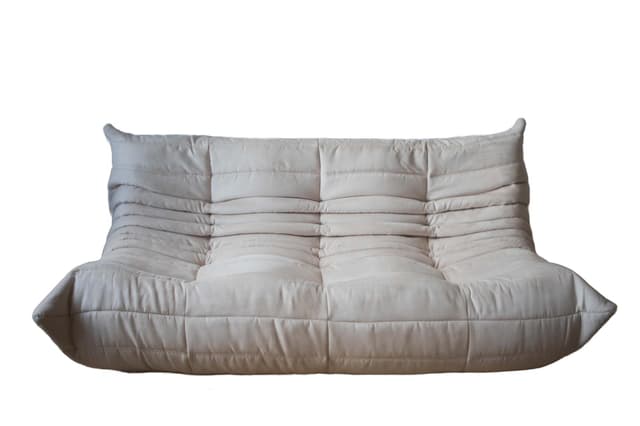 Sofa Togo trzyosobowa, velvet off-white - WYMIARY