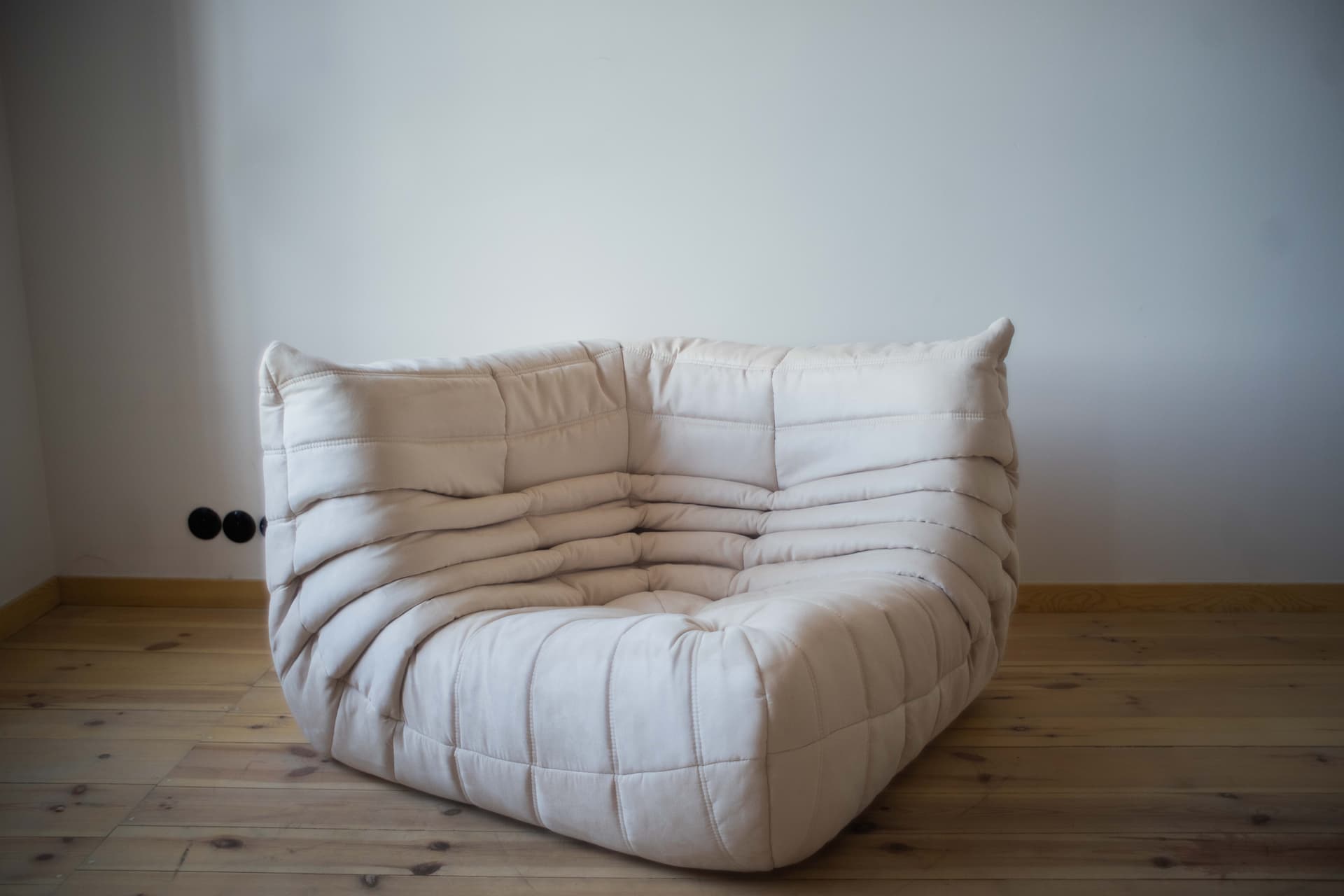 Narożnik Togo, velvet off-white - 165354