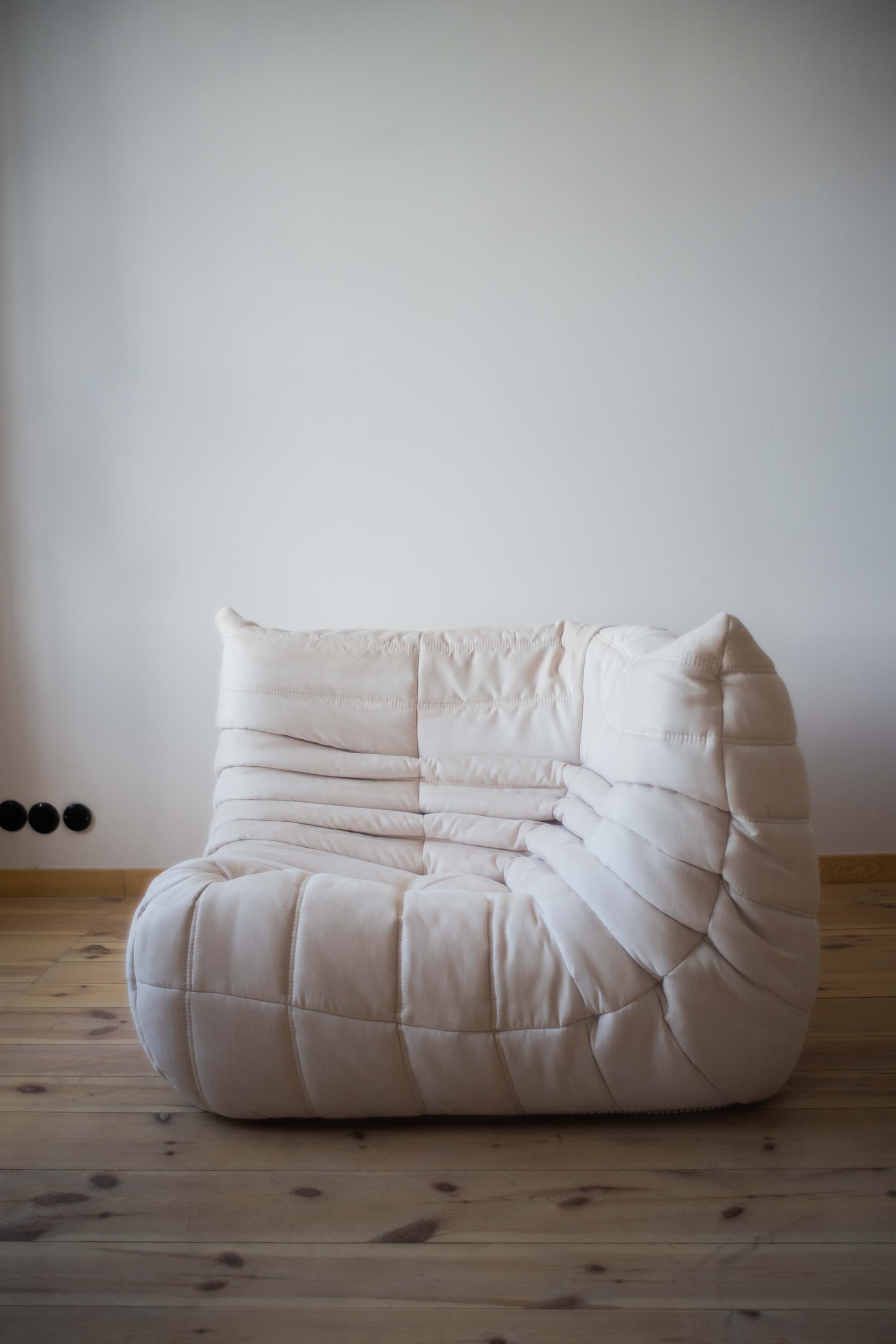 Narożnik Togo, velvet off-white - 165357