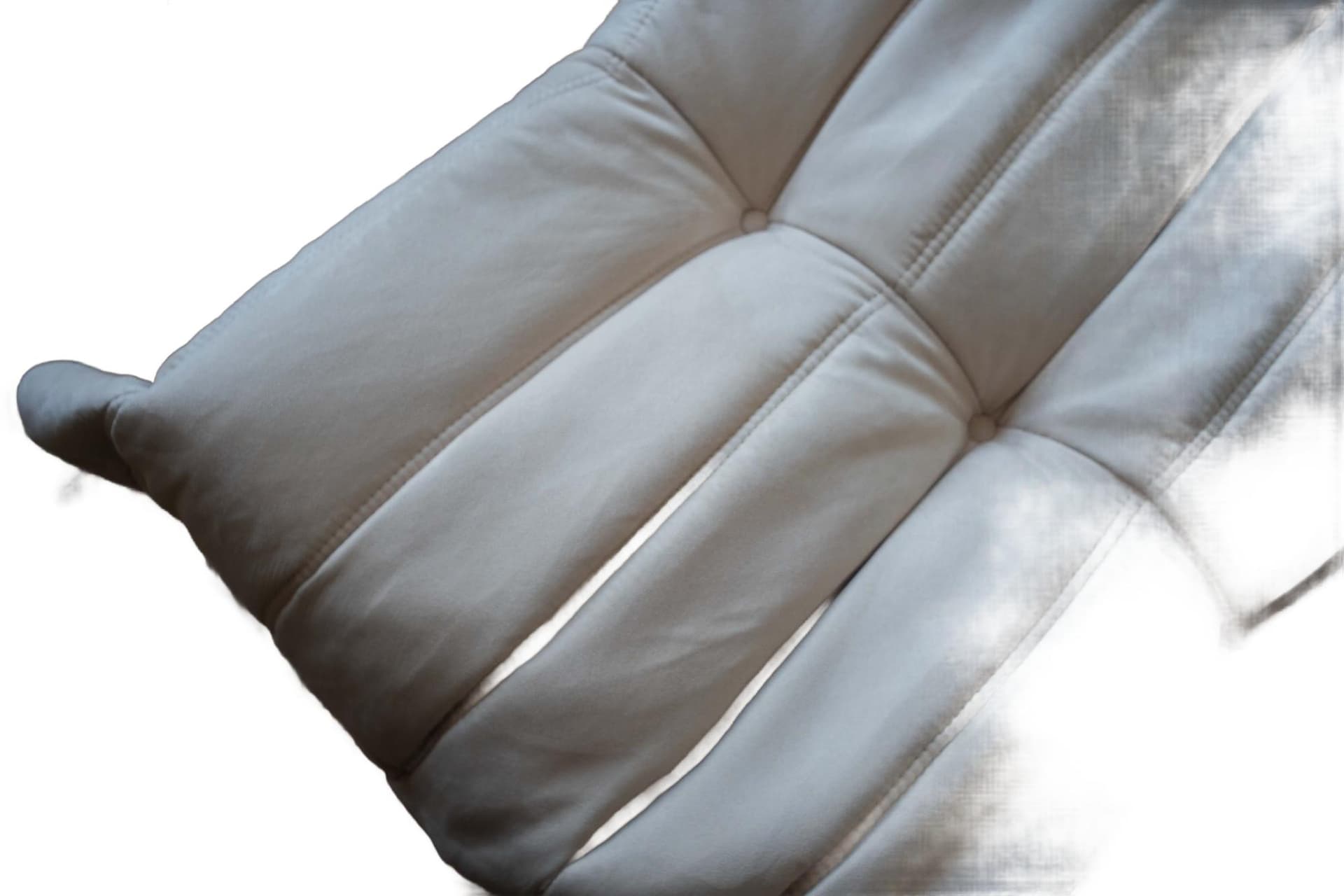 Fotel wypoczynkowy Togo z podnóżkiem, velvet off-white - 184813