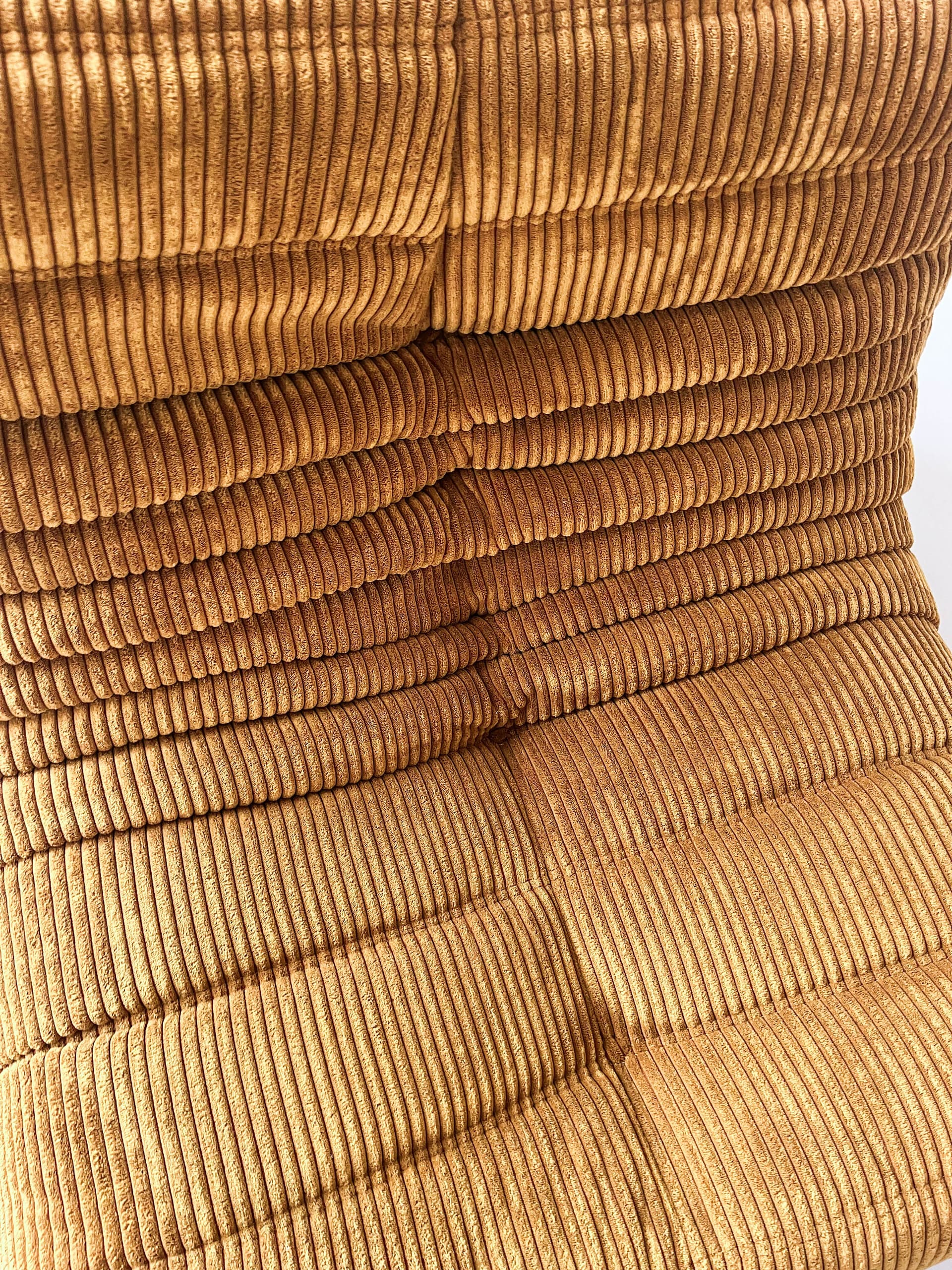 Fotel wypoczynkowy Togo, cord piaskowy brąz - 166162