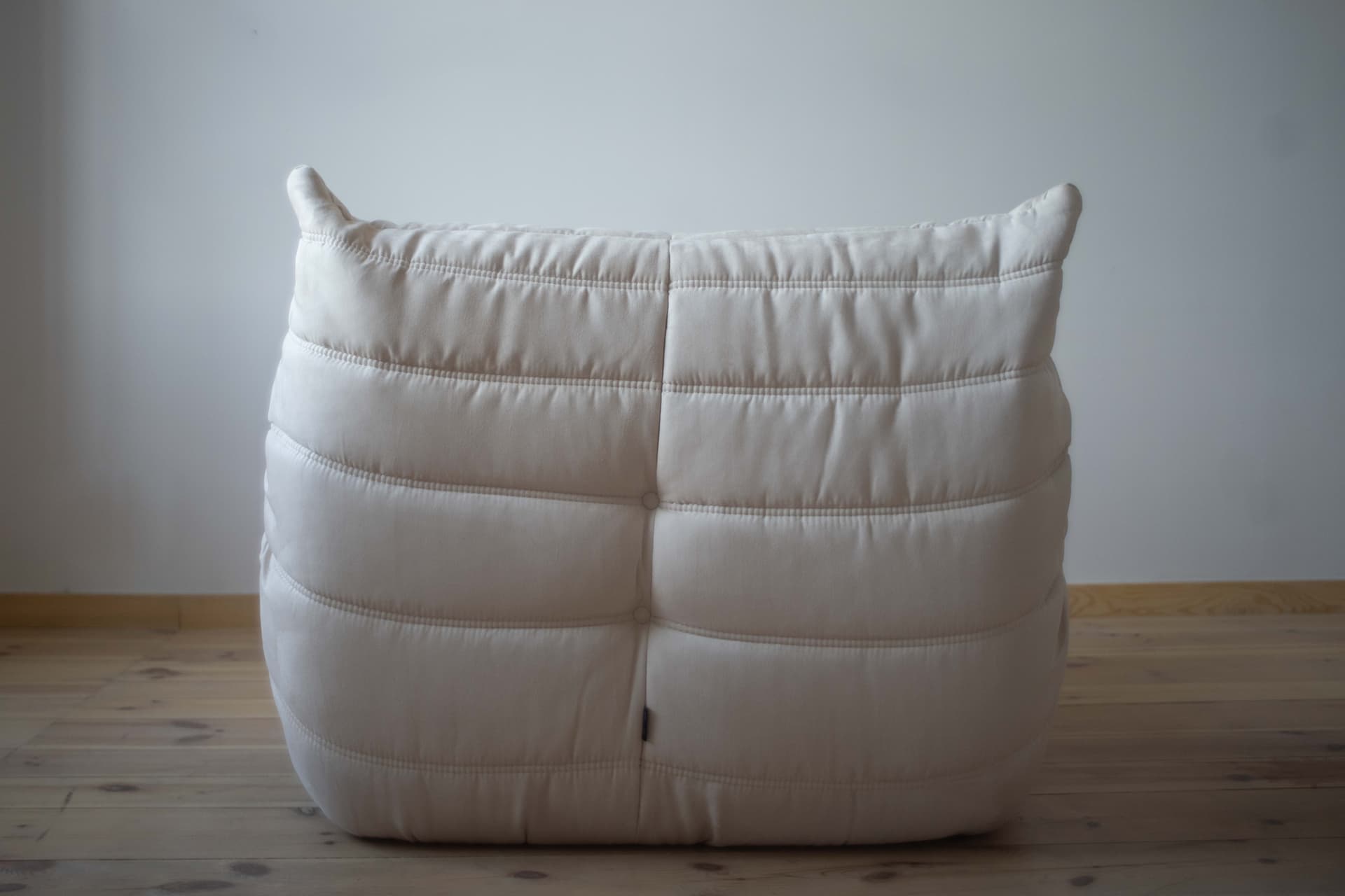 Fotel wypoczynkowy Togo, velvet off-white - 165415