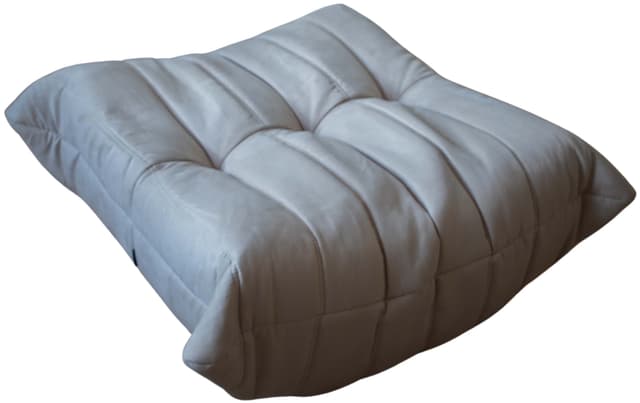 Podnóżek Togo, velvet off-white - WYMIARY