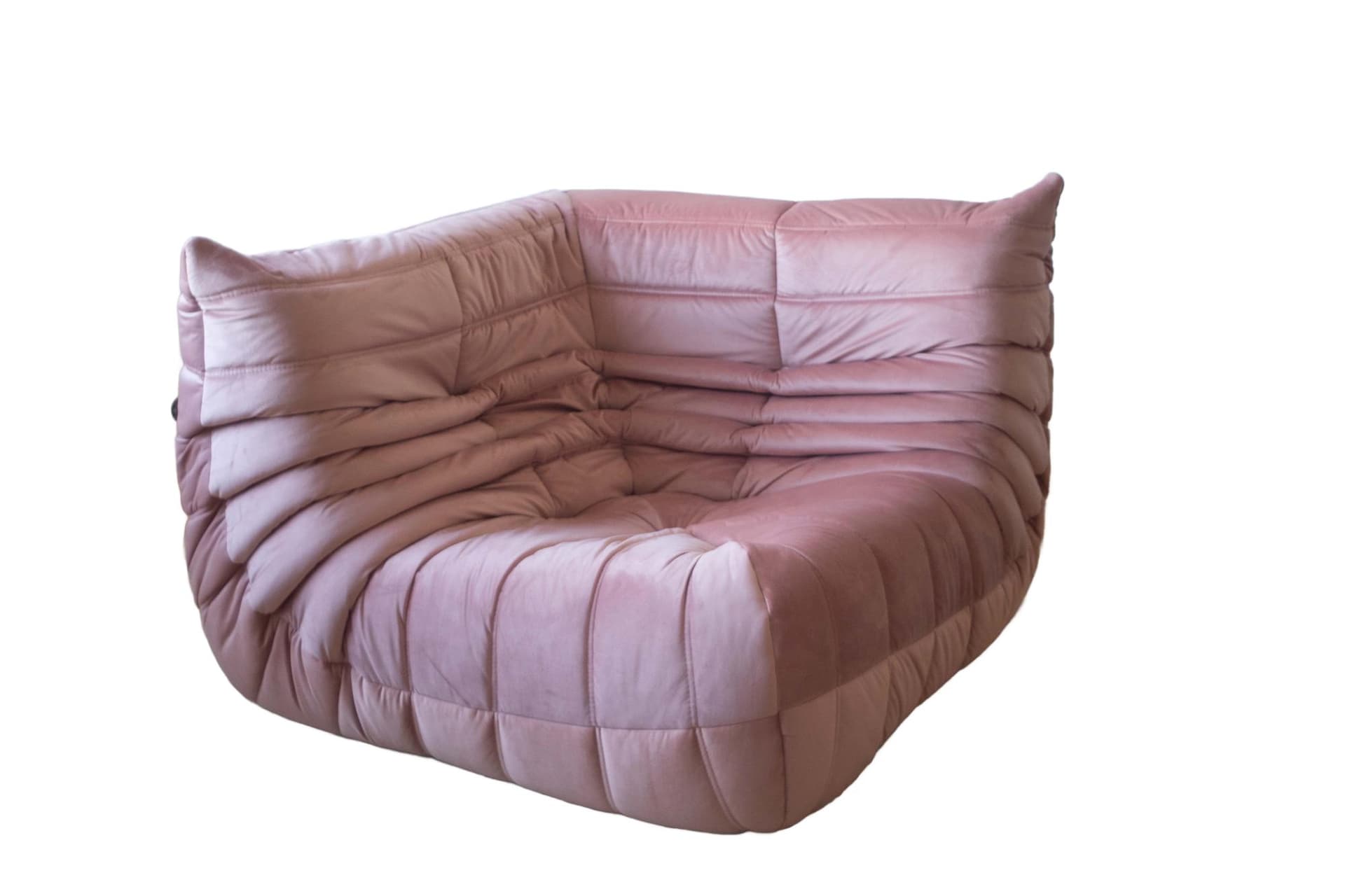 Narożnik Togo, velvet perłowy róż