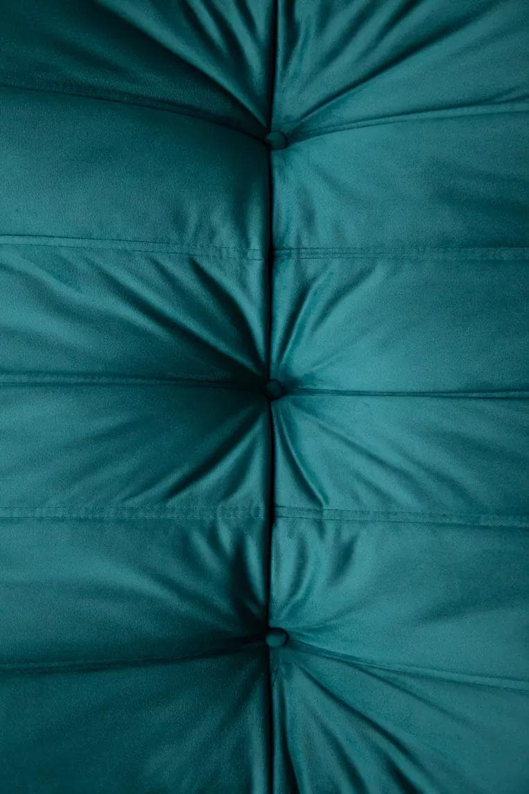 Fotel wypoczynkowy Togo z podnóżkiem, velvet zielony cyraneczka - 166188