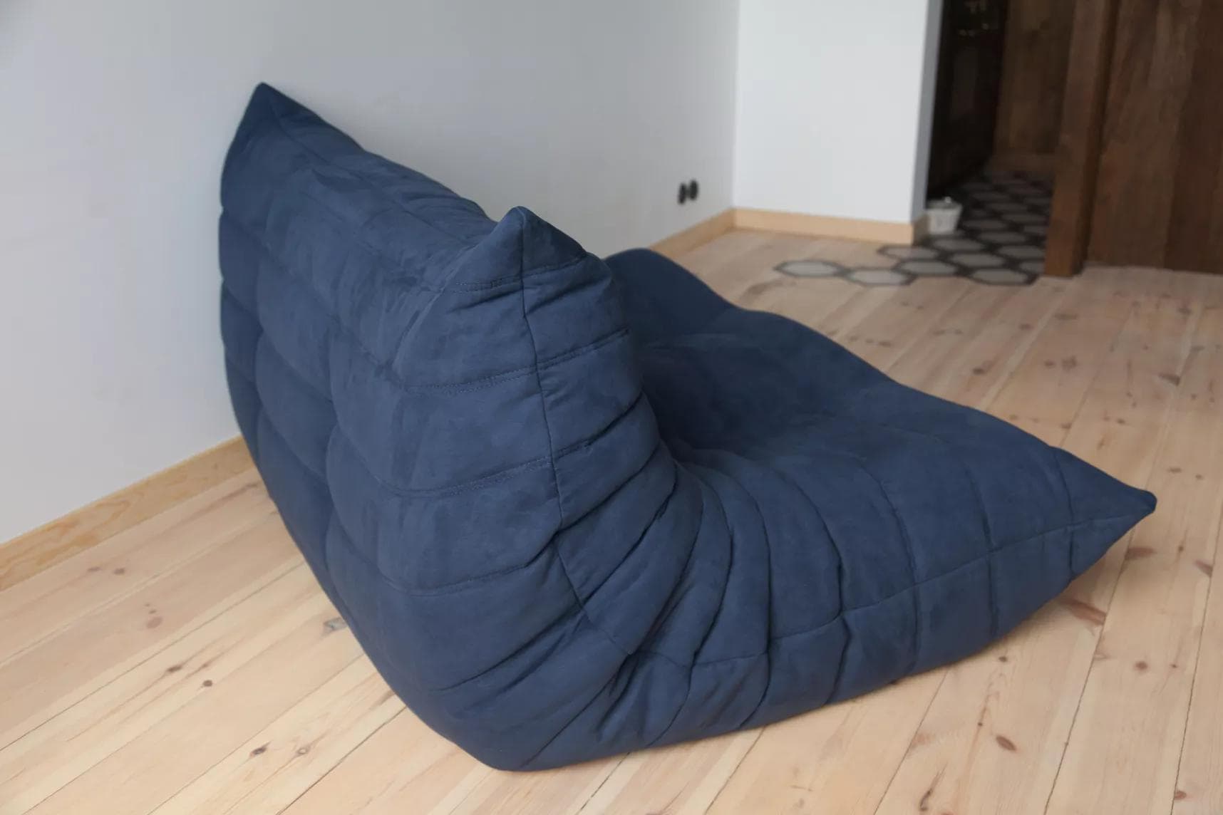 Sofa Togo dwuosobowa, mikrofibra granatowy - 166193