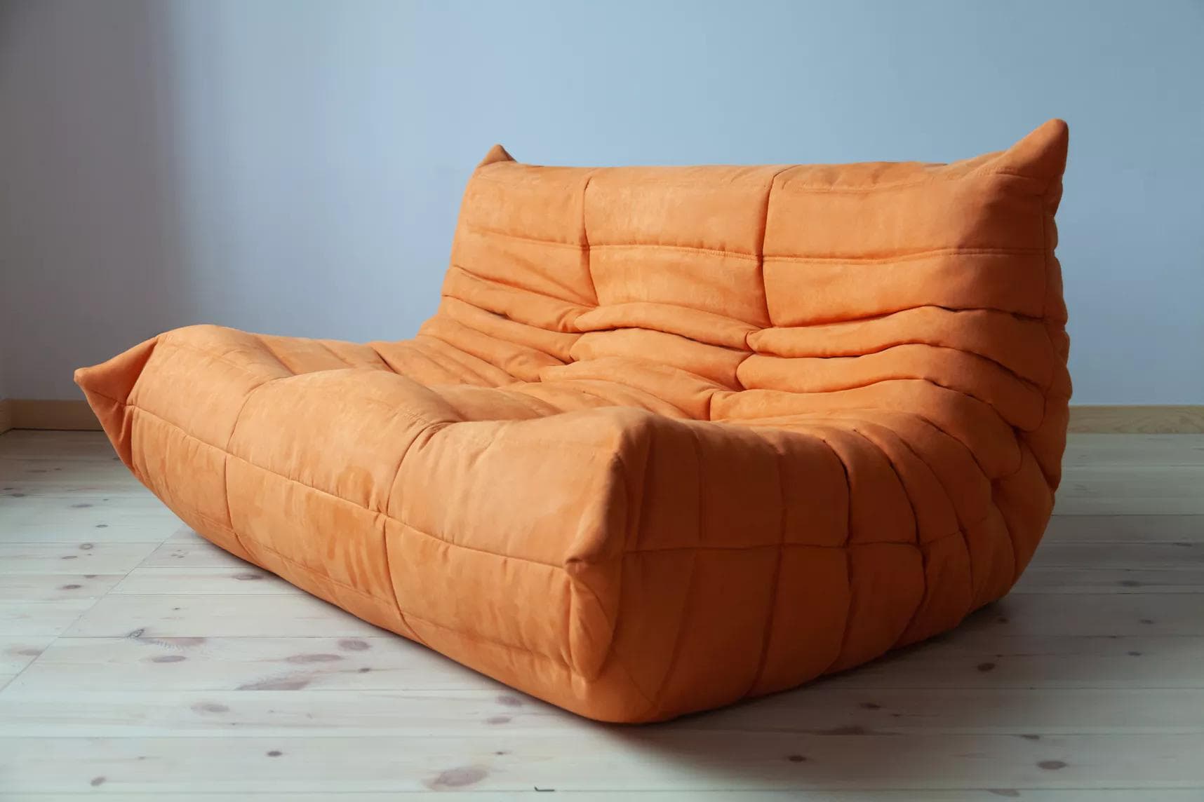Sofa Togo dwuosobowa, mikrofibra pomarańcz - 166582