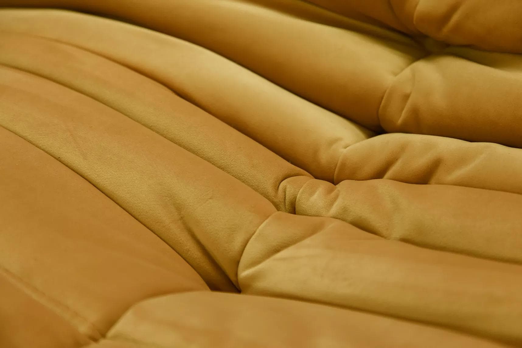 Sofa Togo dwuosobowa, velvet musztardowy żółty - 166266