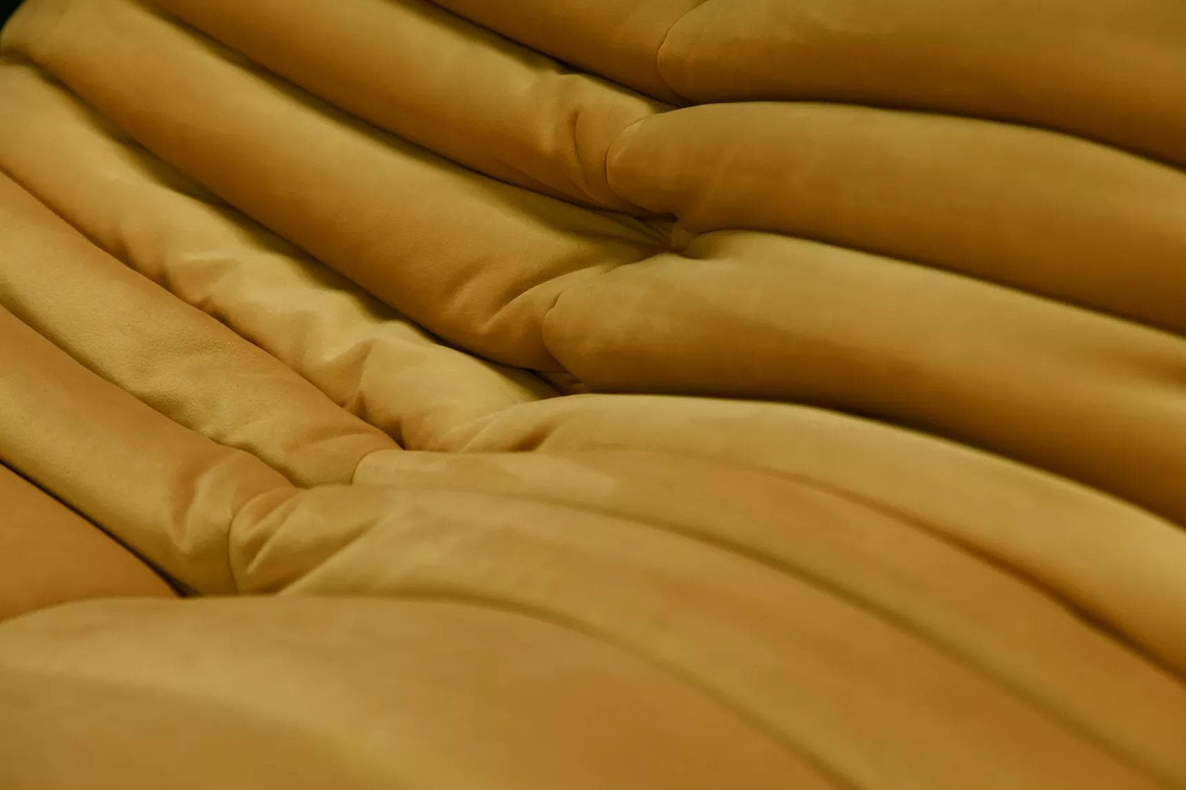 Sofa Togo dwuosobowa, velvet musztardowy żółty - 166265