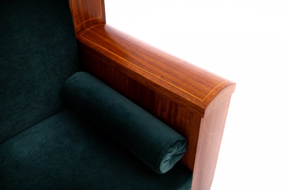 Mahogany Sofa, Art Nouveau, Northern Europe, 1890s - 49665