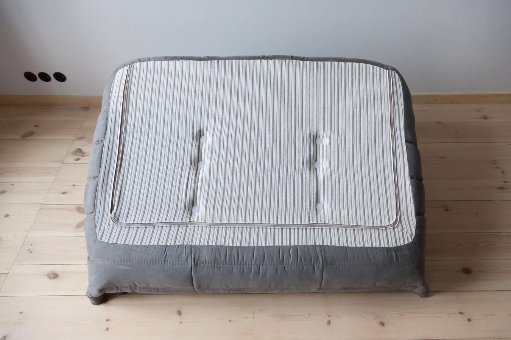 Sofa Togo dwuosobowa, mikrofibra szara - 166263