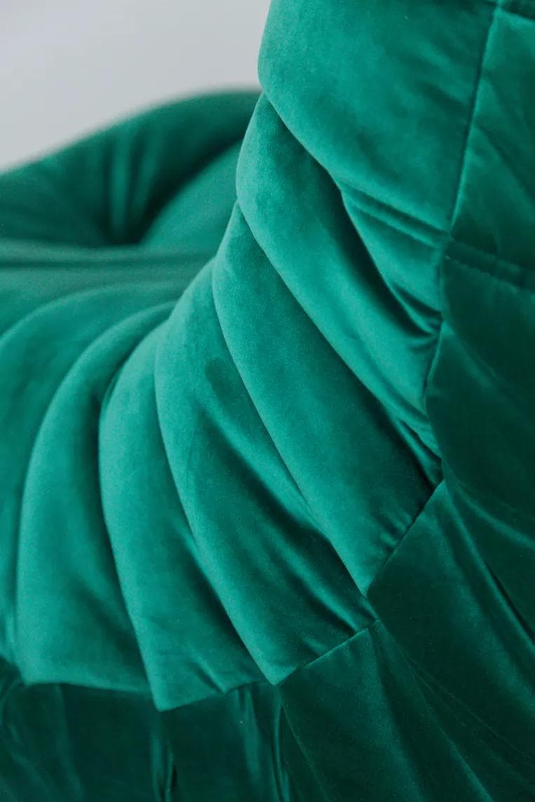 Sofa Togo trzyosobowa, velvet zielony szmaragd - 166455