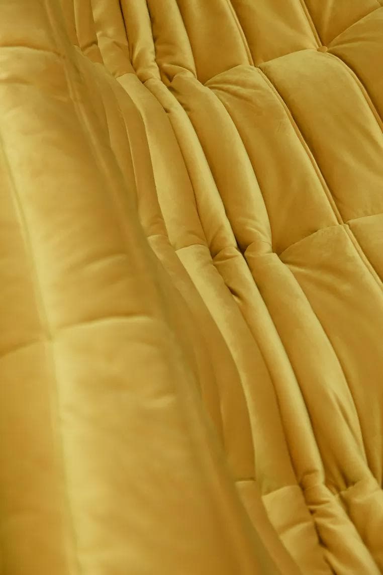 Sofa Togo dwuosobowa, velvet musztardowy żółty - 166027