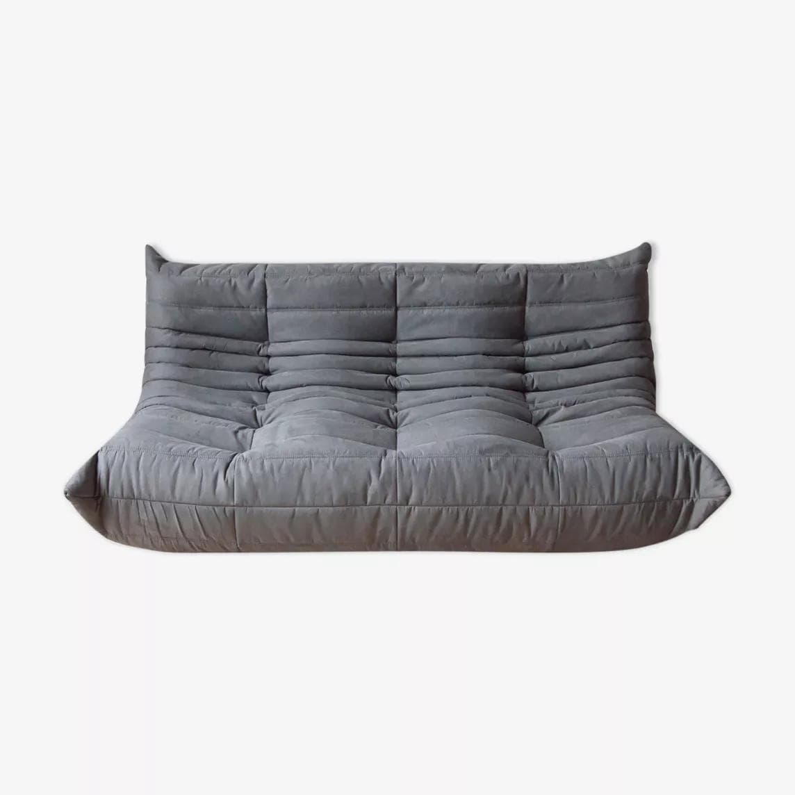 Sofa Togo trzyosobowa, mikrofibra szara - 166498