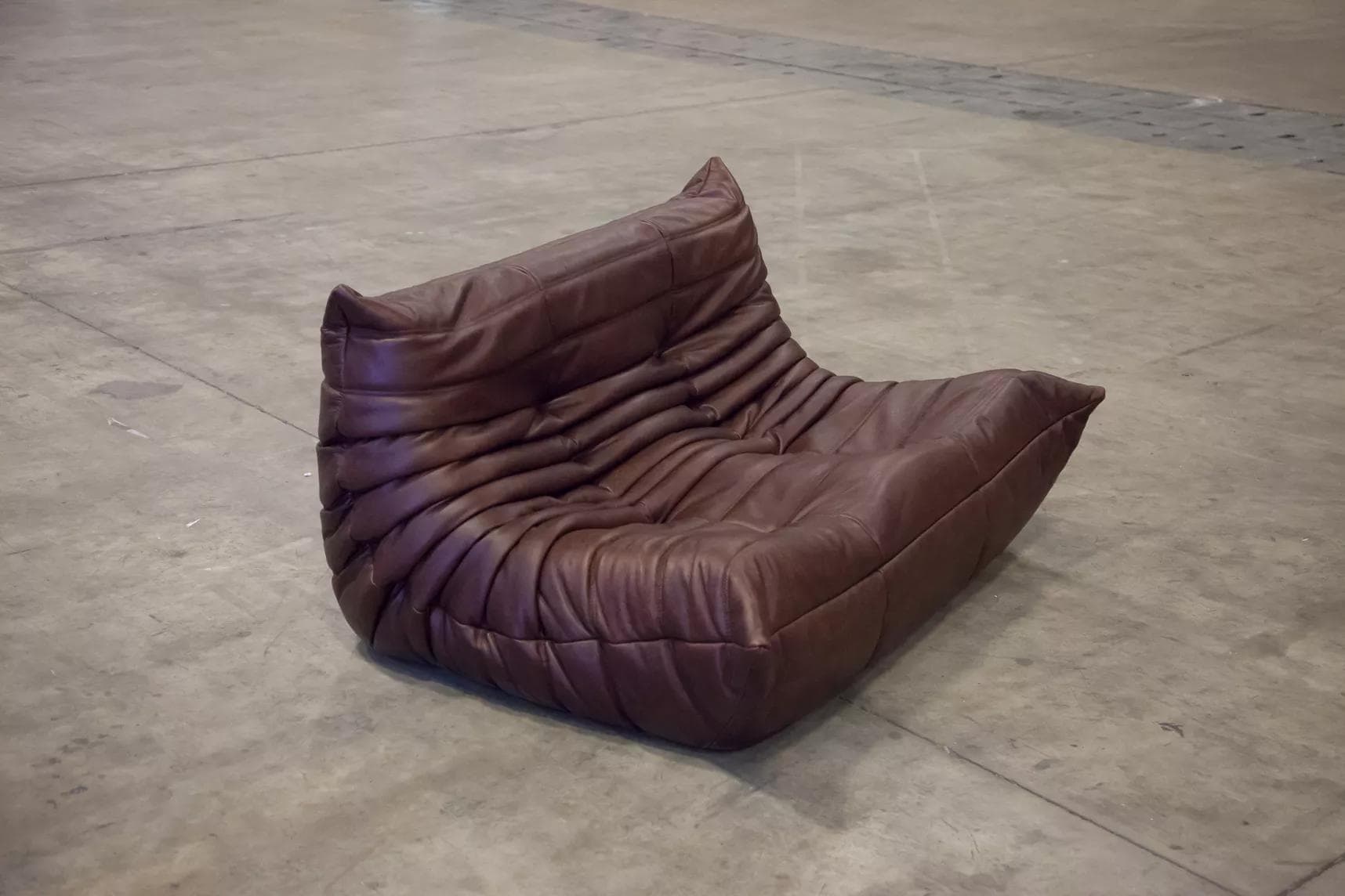 Sofa Togo dwuosobowa, skóra czekoladowy brąz - 166355