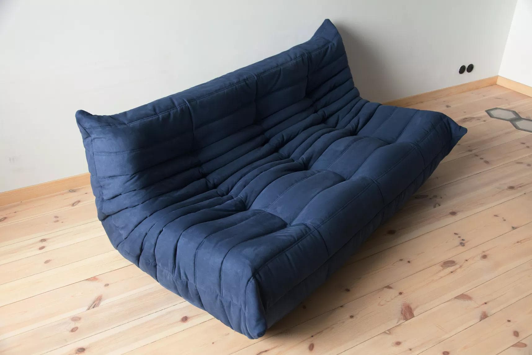 Sofa Togo trzyosobowa, mikrofibra granatowy - 166426