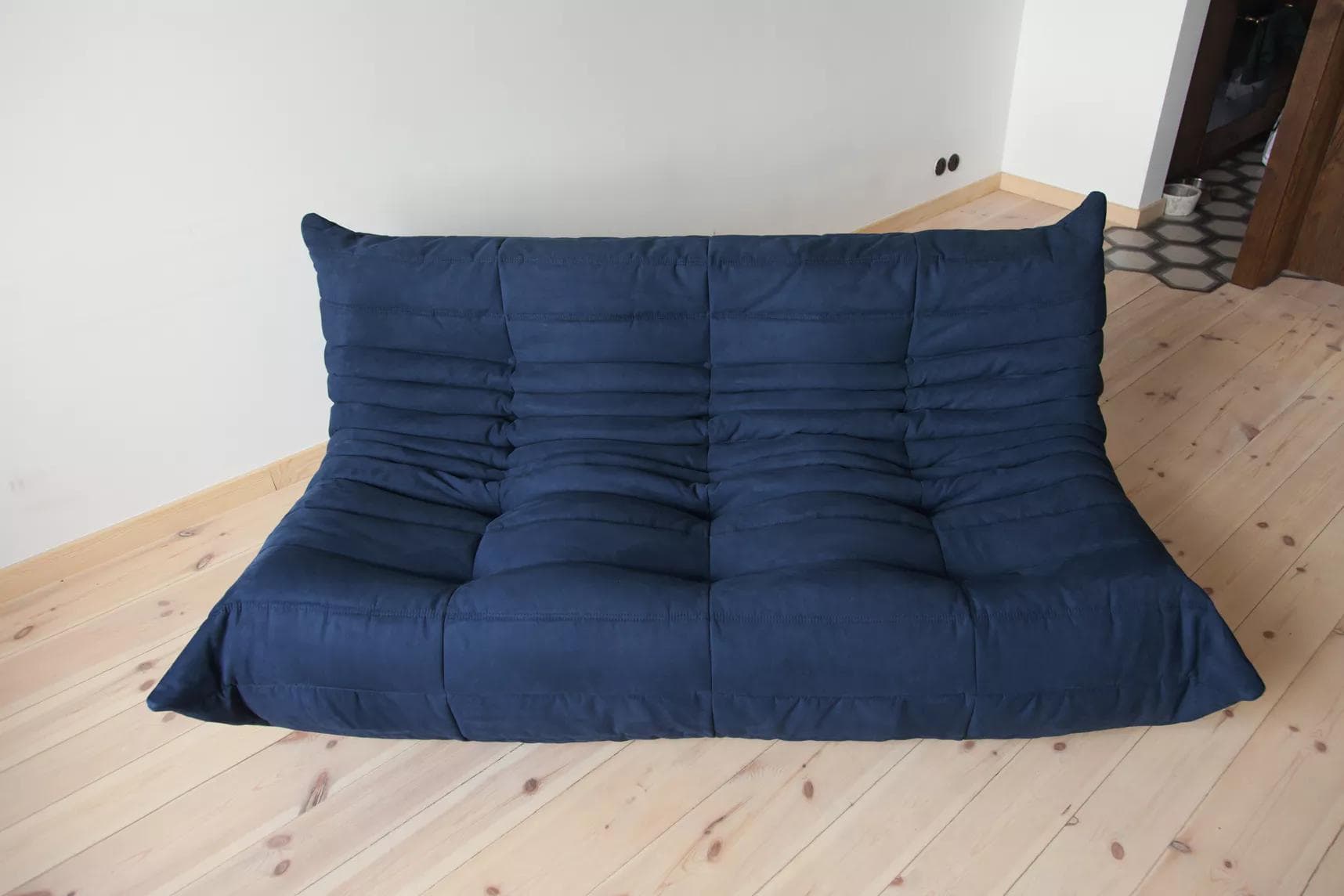 Sofa Togo trzyosobowa, mikrofibra granatowy - 166420