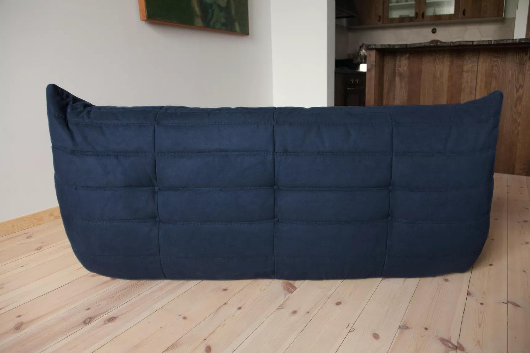 Sofa Togo trzyosobowa, mikrofibra granatowy - 166421