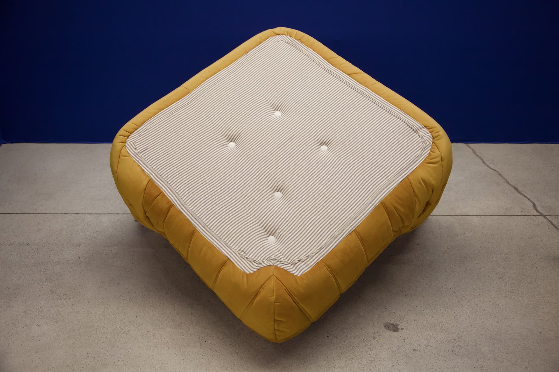 Zestaw wypoczynkowy Togo 5 części, velvet musztardowy żółty - 166612