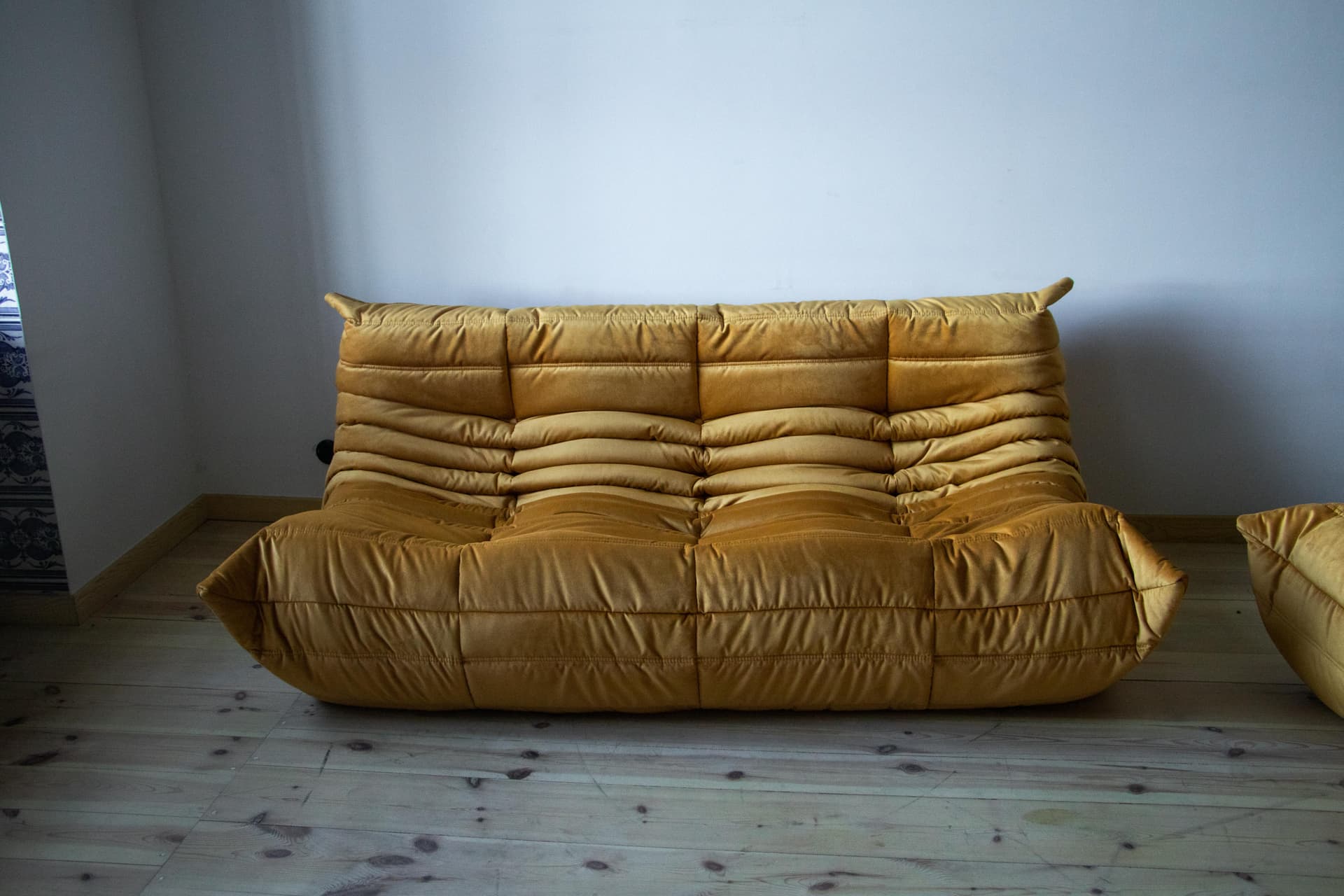 Zestaw wypoczynkowy Togo 5 części, velvet złoty - 166528