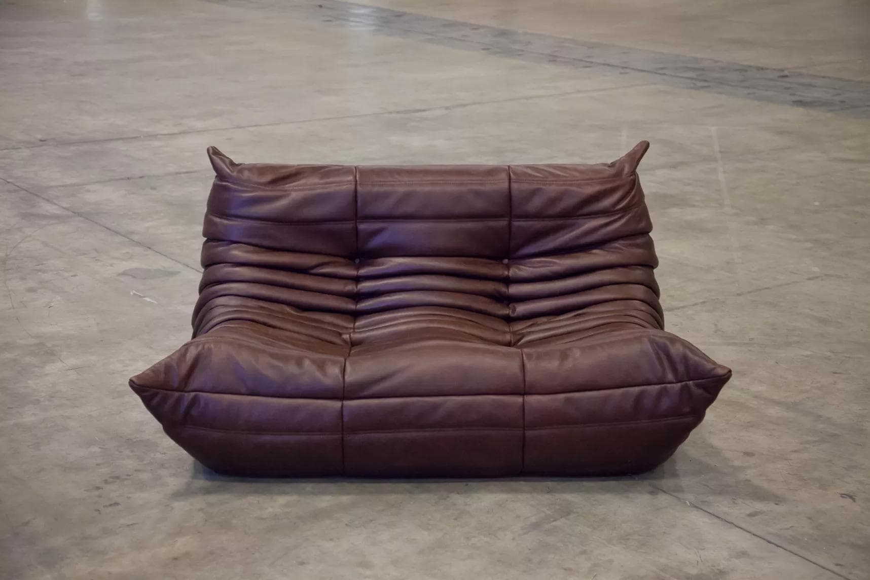 Zestaw wypoczynkowy Togo 5 części, skóra czekoladowy brąz - 166717