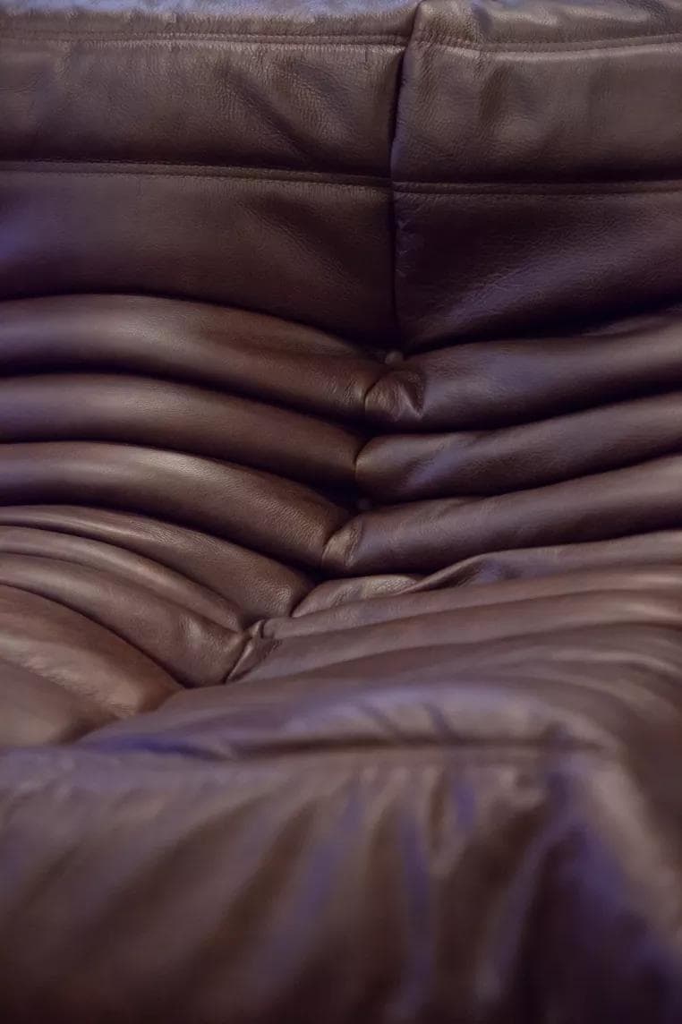 Zestaw wypoczynkowy Togo 5 części, skóra czekoladowy brąz - 166724