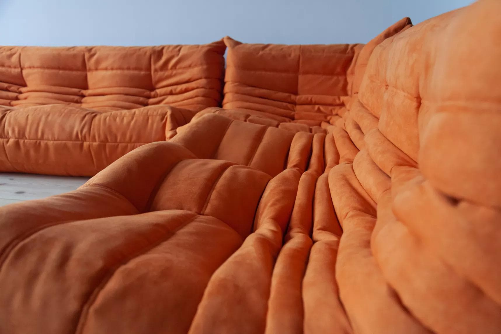 Zestaw wypoczynkowy Togo 5 części, mikrofibra pomarańcz - 166635