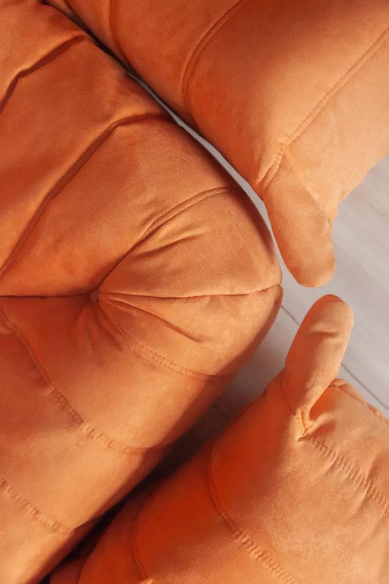 Zestaw wypoczynkowy Togo 5 części, mikrofibra pomarańcz - 166638