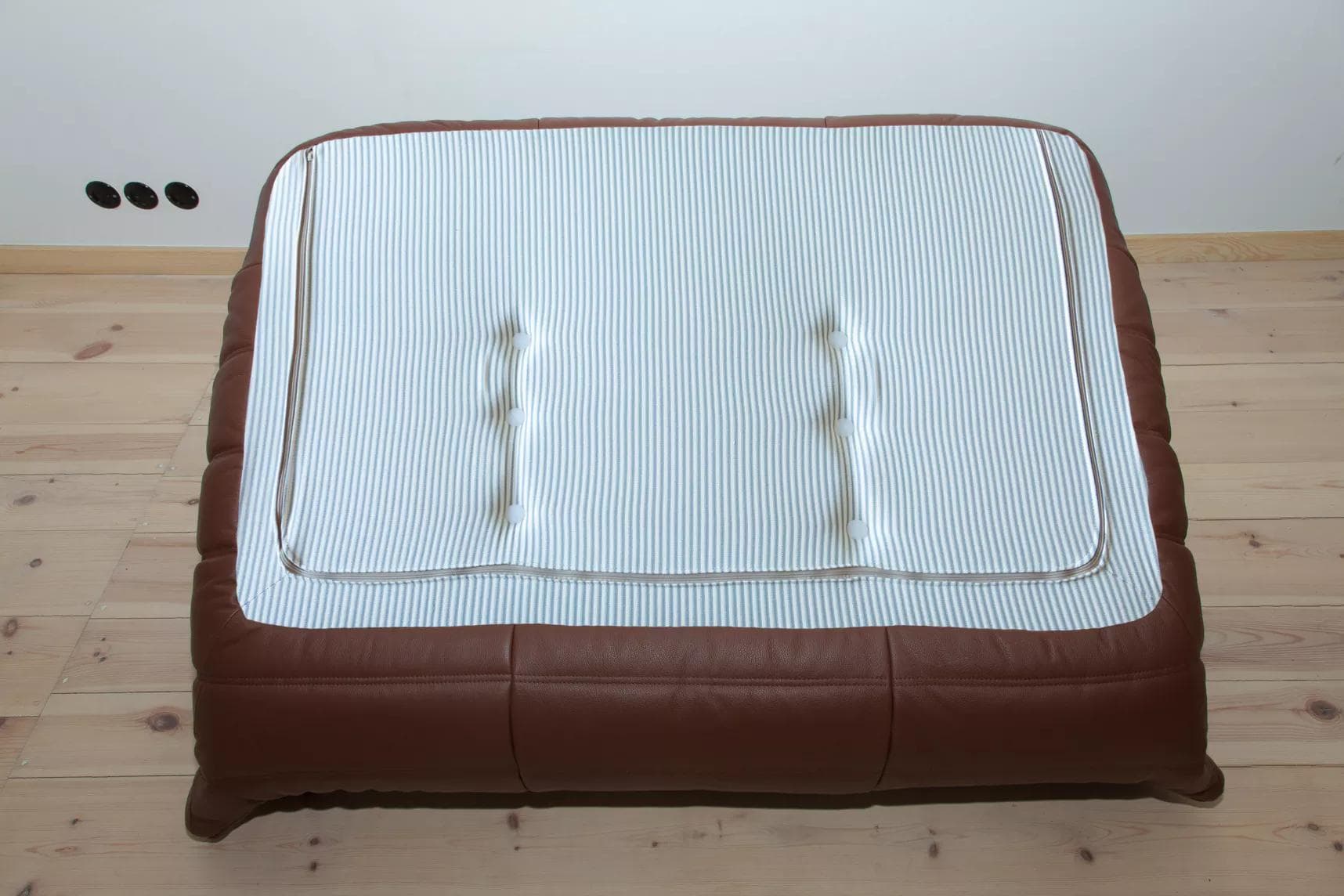 Sofa Togo dwuosobowa, skóra brązowa madras - 166306