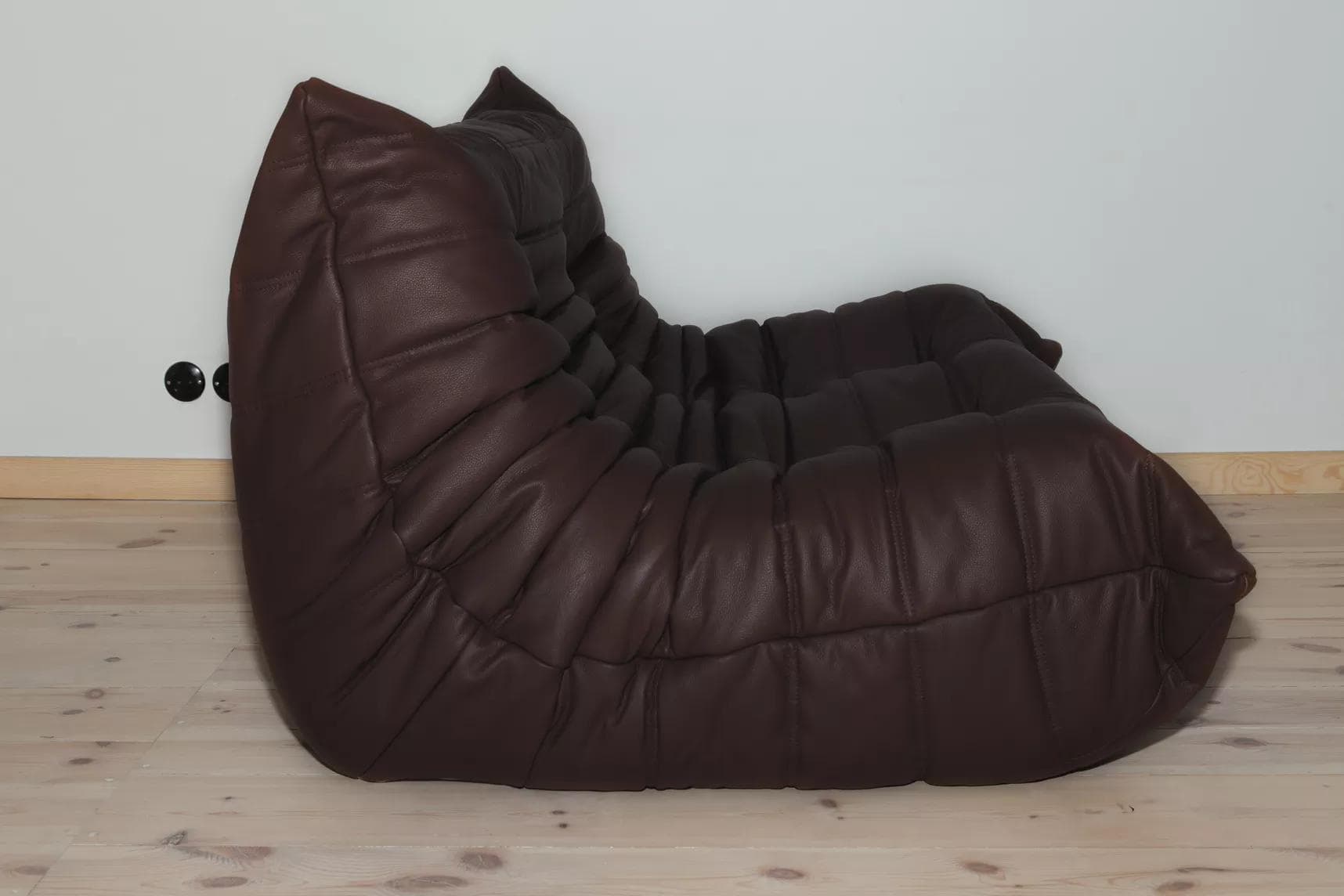 Sofa Togo dwuosobowa, skóra brązowa madras - 166308