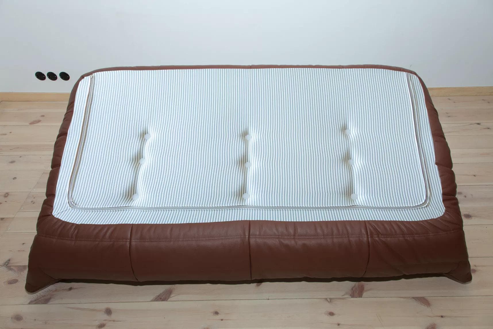 Sofa Togo trzyosobowa, skóra brązowa madras - 166693