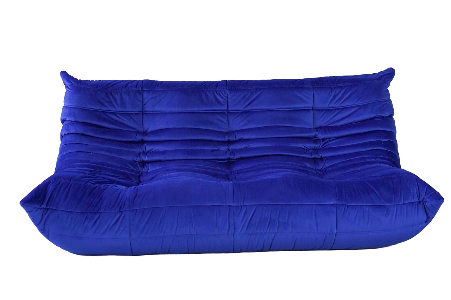Sofa Togo trzyosobowa, velvet kobalt
