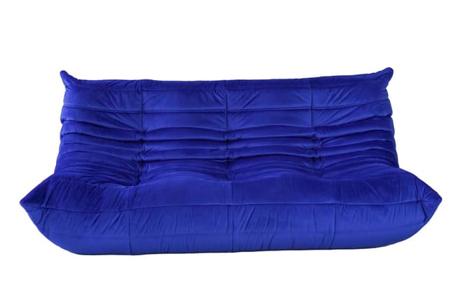 Sofa Togo trzyosobowa, velvet kobalt - WYMIARY