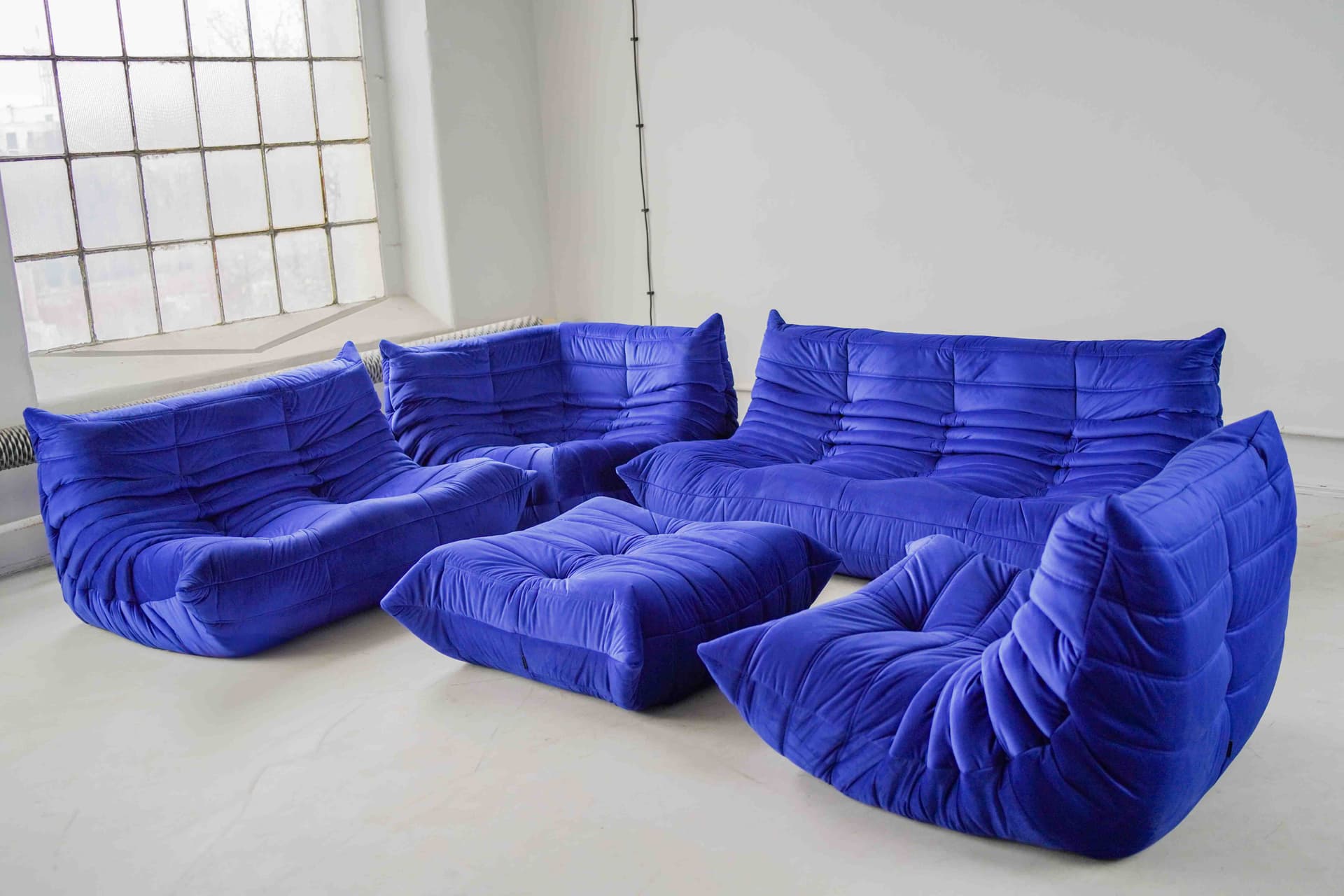 Zestaw wypoczynkowy Togo 5 części, velvet kobalt - 166775