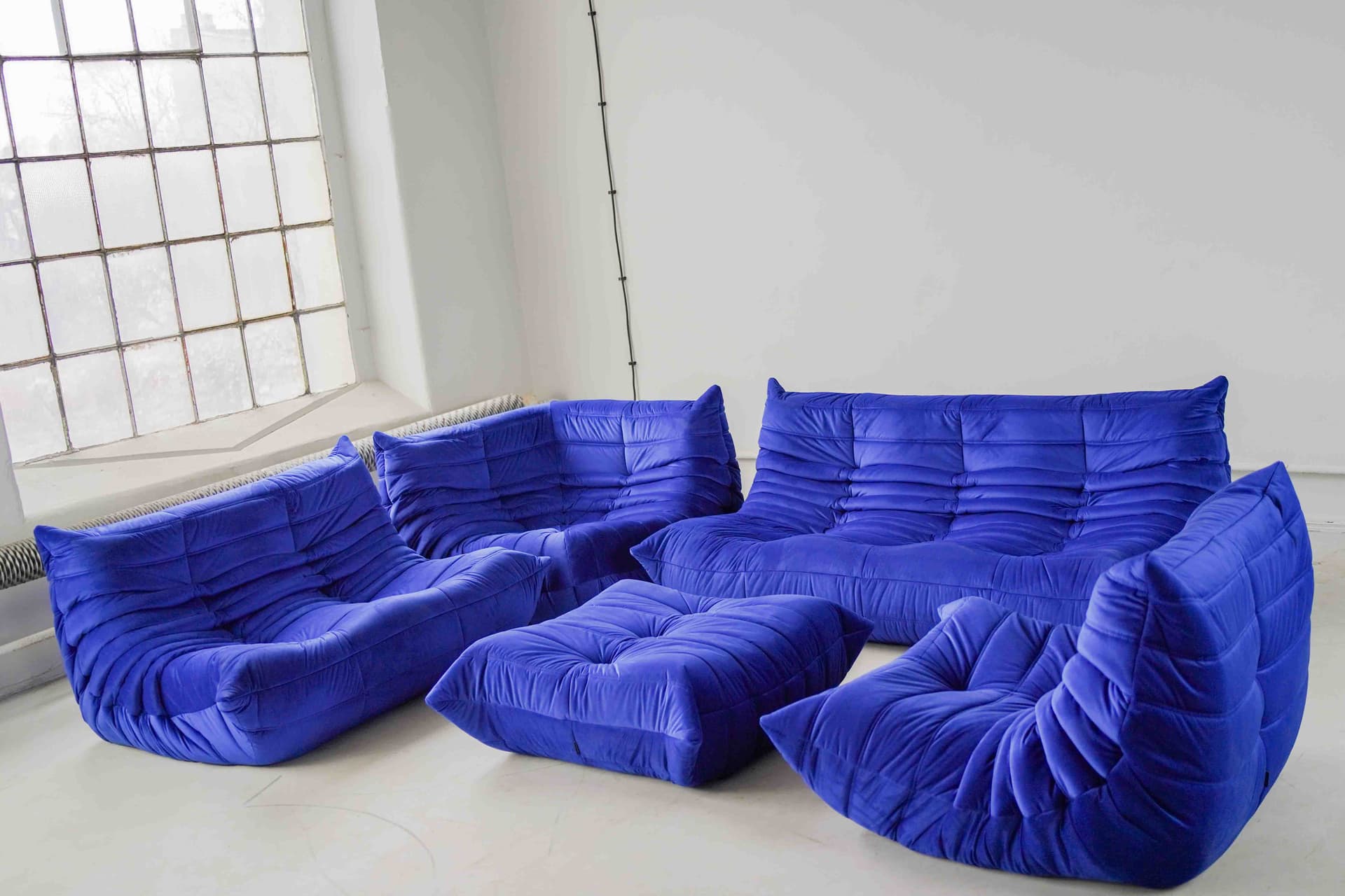 Zestaw wypoczynkowy Togo 5 części, velvet kobalt - 166776