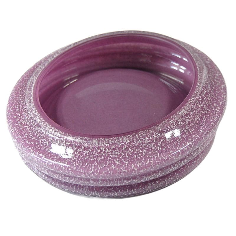 Fioletowa szklana patera, Włochy, lata 80. - 4948