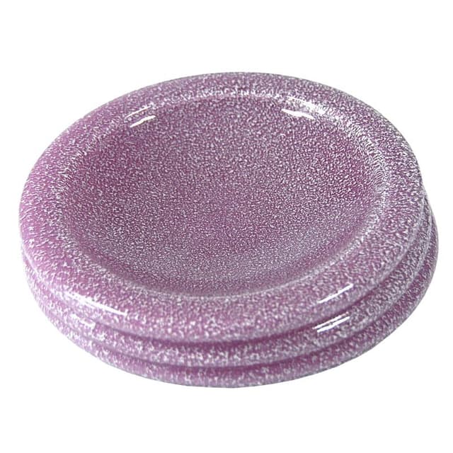 Fioletowa szklana patera, Włochy, lata 80. - WYMIARY