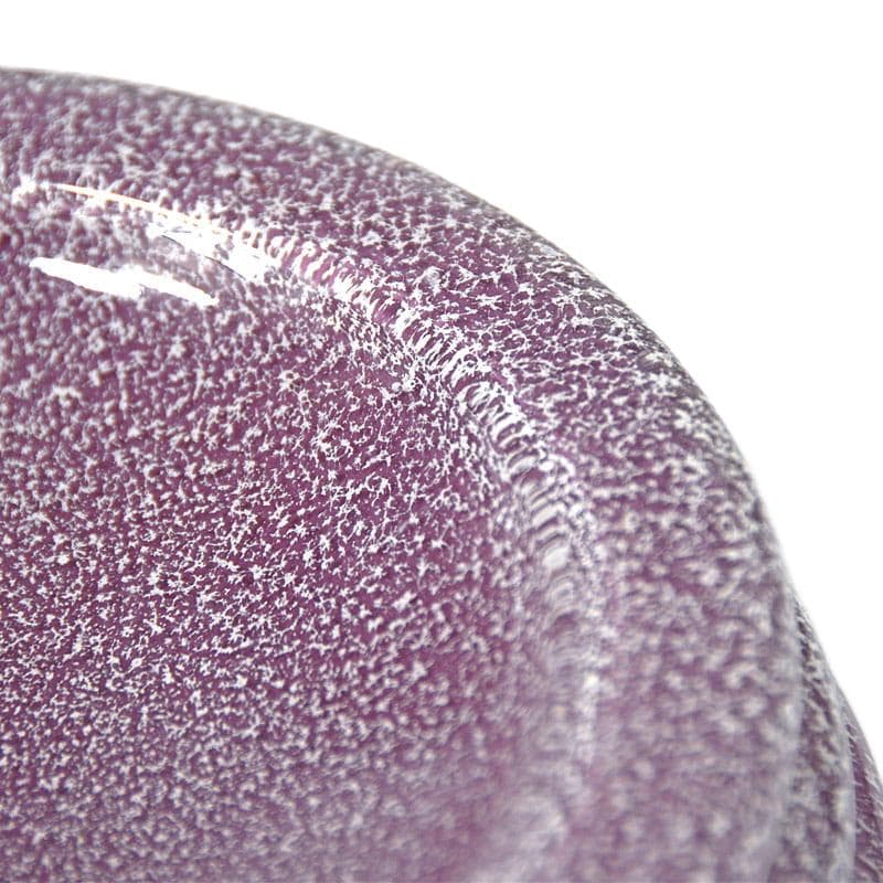 Fioletowa szklana patera, Włochy, lata 80. - 4947