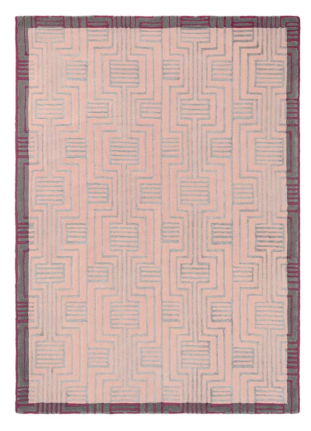 Rug Kinmo Pink 200x280 cm, pink, wool, viscose, Ted Baker - DIMENSION