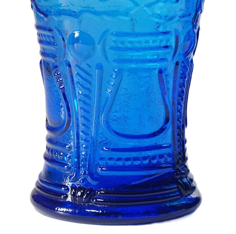 Niebieskie wazony ze szkła prasowanego, Rossini, Włochy, lata 60. - 5009