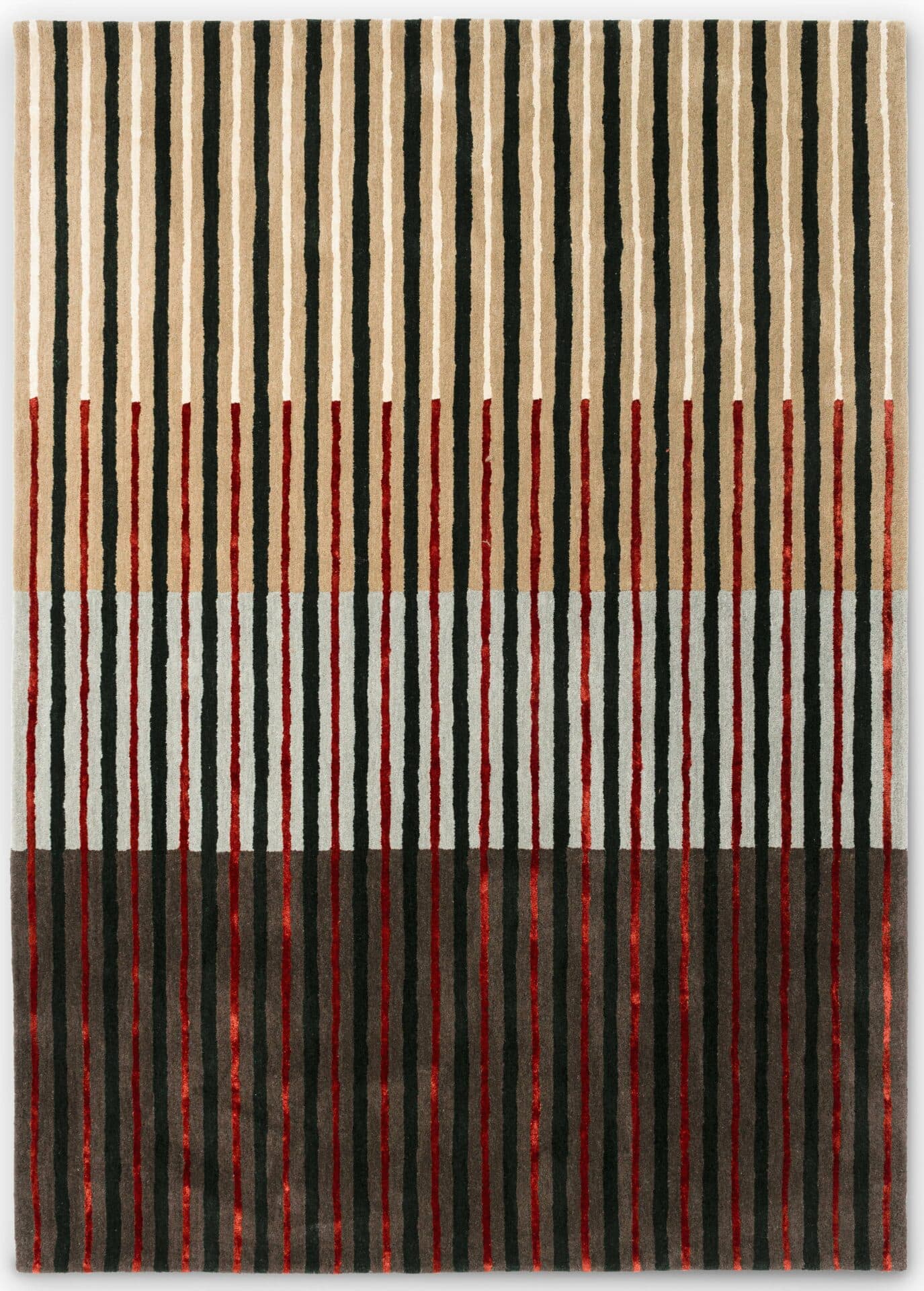 Rug Decor Proof, beige, brown, 140x200 cm, wool, Brink & Campman