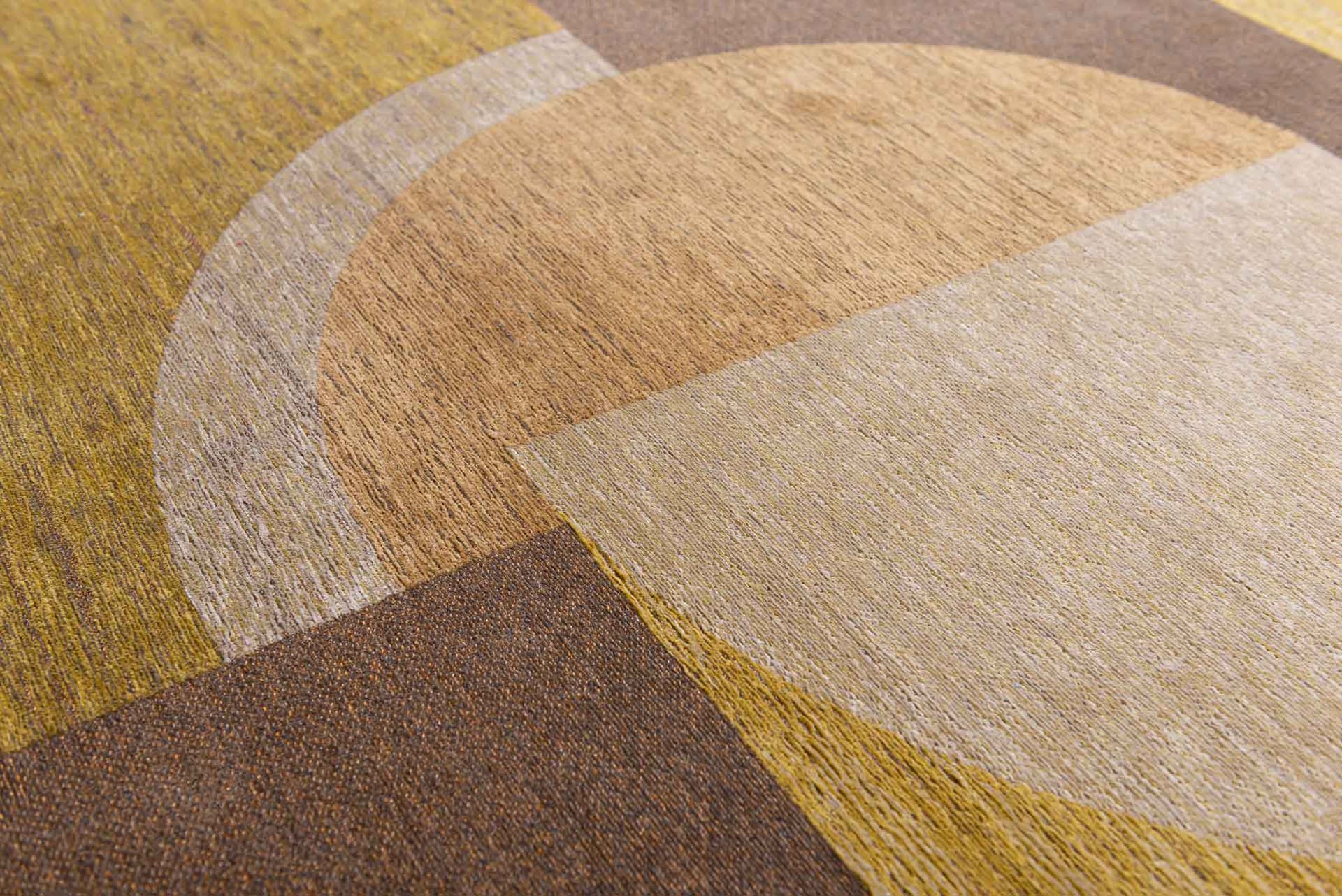 Dywan Bauhaus Honey Gold 200x280 cm bawełna szenilowa brązowo-złoty, Jules Flipo, Louis De Poortere - 148168