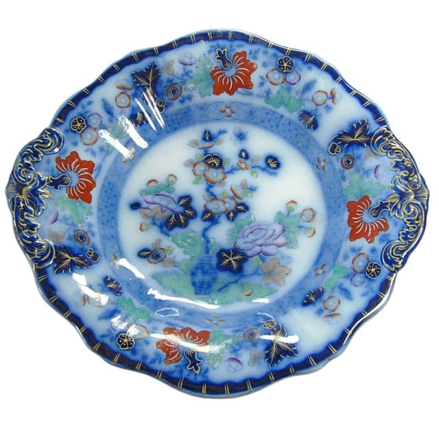 Faience Platter, by S. Alcock, United Kingdom, 19th Century - DIMENSION