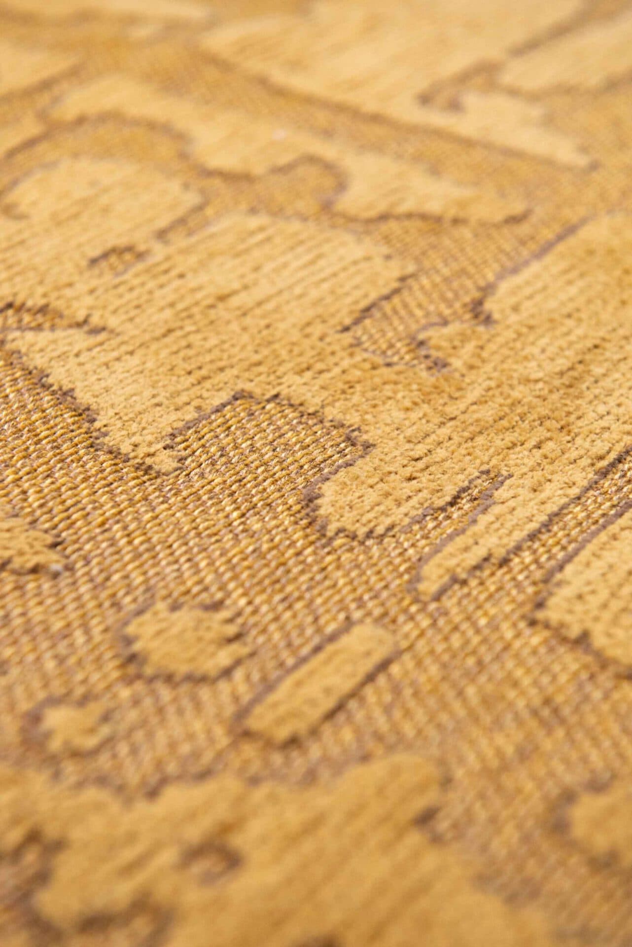 Dywan okrągły, Baobab Madagaskar Gold Round, złoty, Louis De Poortere 240x240 cm - 55360