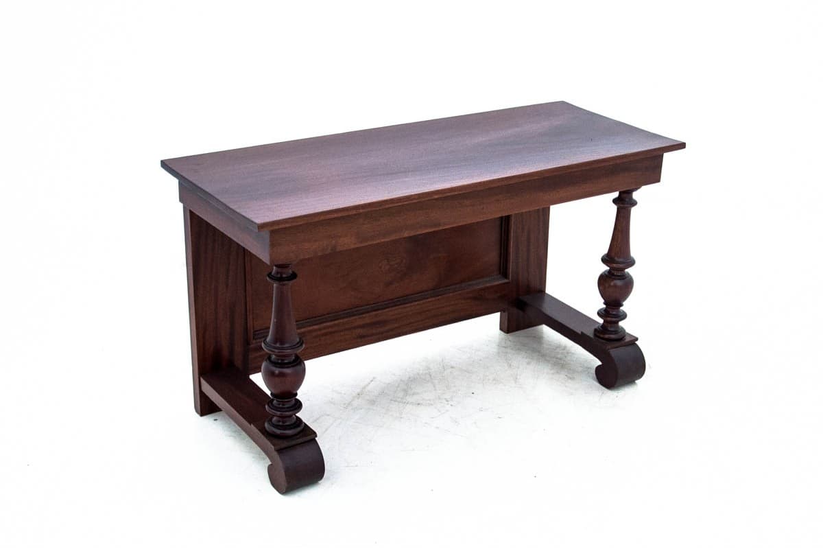 Dark Brown Console with Mirror, Northern Europe, Turn of the 19th and 20th Century - 49497