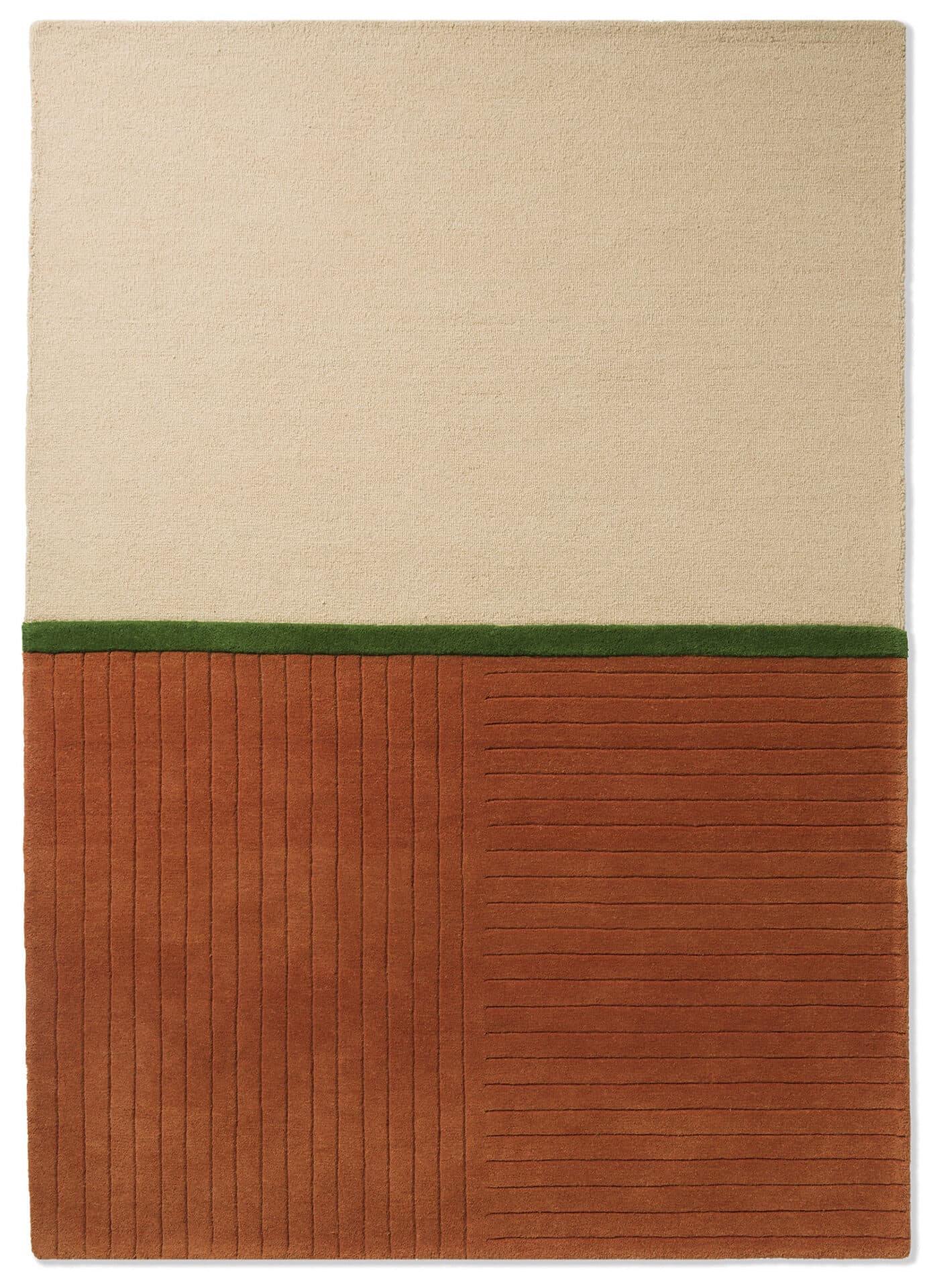 Rug Decor Rhythm 250x350 cm, orange, wool, Brink & Campman