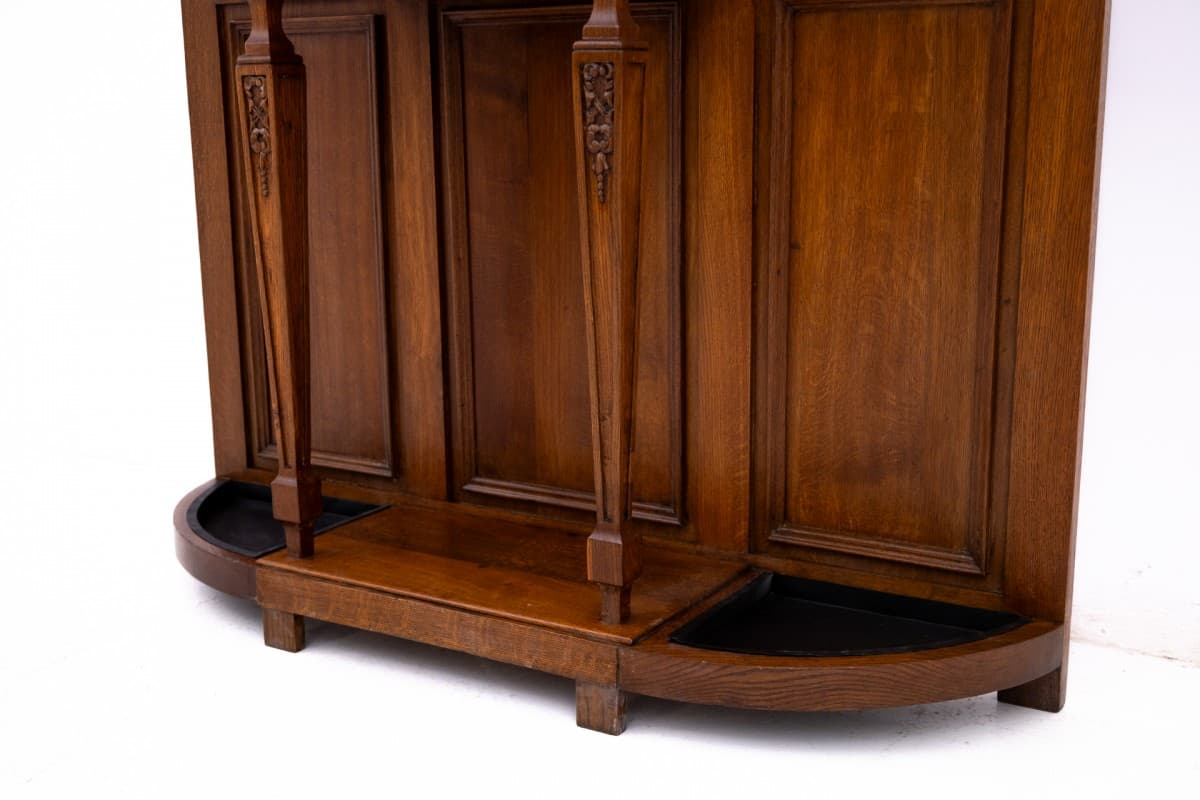 Dębowa garderoba secesyjna, Francja, lata 1910 - 49505