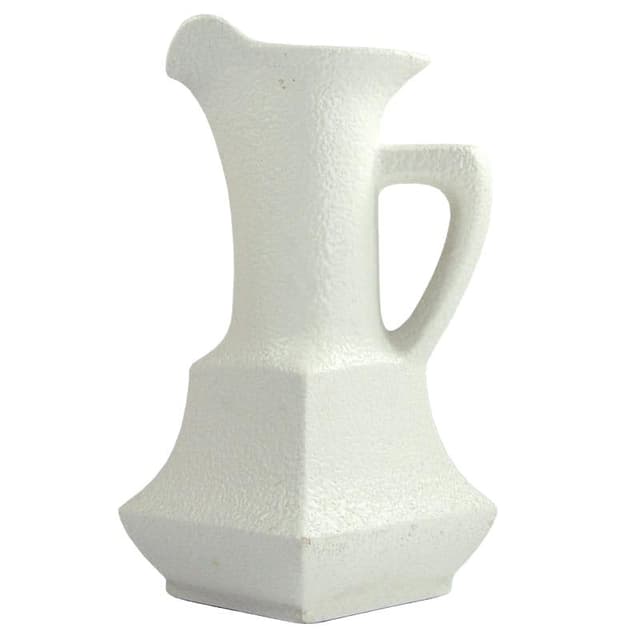 Kremowy ceramiczny wazon, proj. R. Rigon dla Bertoncello, Włochy, lata 60. - WYMIARY